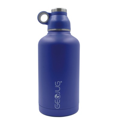Brentwood GeoJug 64oz Stainless Steel Vacuum Insulated Water Bottle in Blue