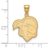 Black Bow Jewelry 14k Yellow Gold Plated Sterling Silver Seton Hall Pirates NCAA Large Pendant - 2 of 3