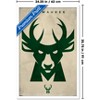 Trends International NBA Milwaukee Bucks - Logo 25 Framed Wall Poster Prints - 3 of 4