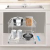 YIYIBYUS Pull Out Cabinet Organizer, 2-Tier Cabinet Pull Out Shelves, Kitchen Cabinet Organizer - 3 of 4