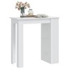 vidaXL Bar Table with Storage Rack High Gloss White 40.2"x19.7"x40.7" - 4 of 4