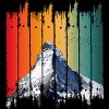 Men's Design By Humans Vintage Snow Mountain Climber By punsalan T-Shirt - 2 of 2