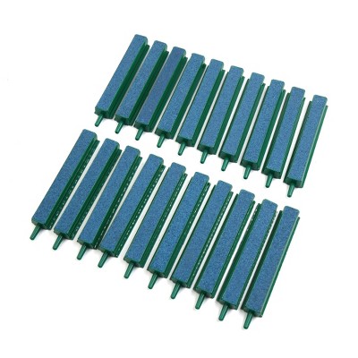 Unique Bargains Air Stone Bubble Diffuser Bar for Aquarium Fish Tank 4.5" Length Green 20 Pcs