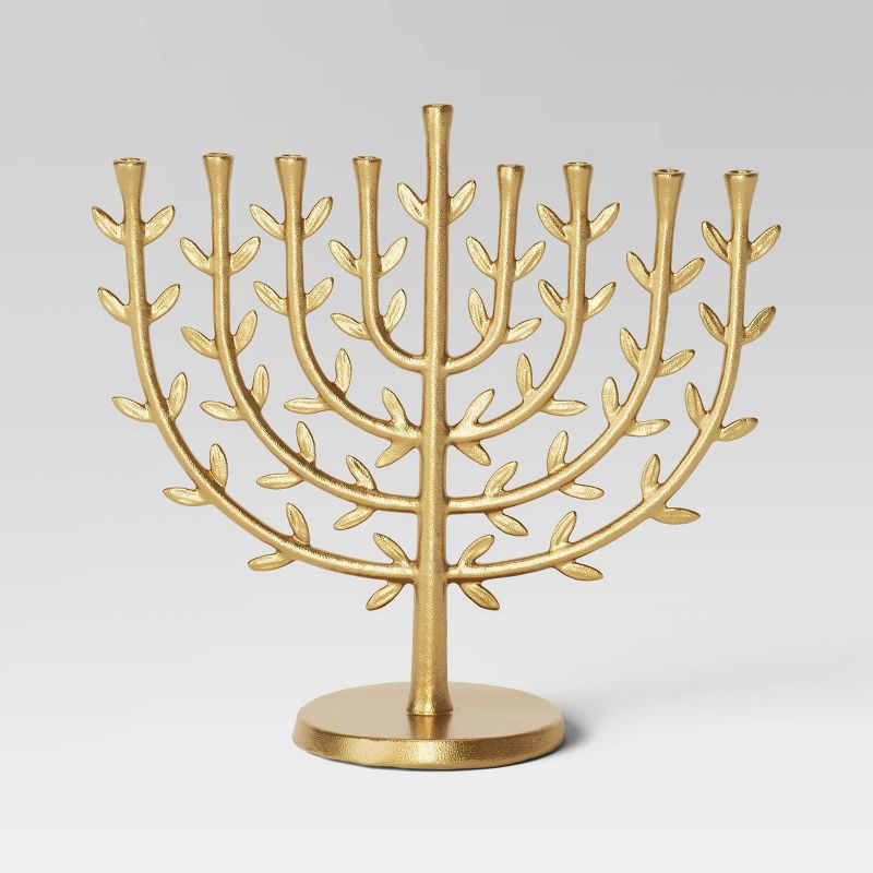 Tree of Life Menorah Gold - Threshold&#8482;, 1 of 4