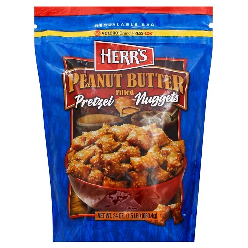 Herr S Peanut Butter Filled Pretzel Nuggets 24oz Target