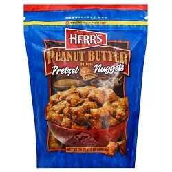 HERR'S Peanut Butter Filled Pretzel Nuggets - 24oz