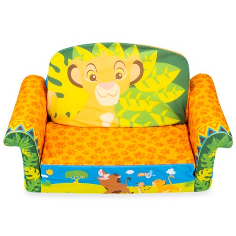 Marshmallow Furniture 2 In 1 Flip Open Foam Couch Bed Sleeper Sofa Kid S Furniture For Ages 2 Years Old And Up The Lion King Target