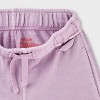 Toddler Girls' Adaptive French Terry Sweater Top & Bottom Set - Cat & Jack™ Lavender - 3 of 4