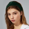 Unique Bargains Women's Velvet Wide Knotted headband for headband Hair Hoop Hair Accessories 1 Pc - 2 of 4