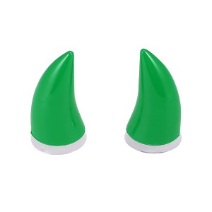 Unique Bargains Car Motorcycle Bull Horn Style Helmet Decoration Suction Cup 2 Pieces - 1 of 4