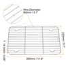 Unique Bargains 304 Stainless Steel Roasting Baking BBQ Grill Net 1 Pc - 2 of 4