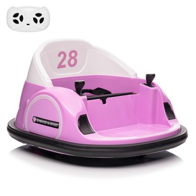 Garvee 12V Electric Bumper Car for Kids with Remote Control – 360 Degree Spin, LED Lights, Music, Battery Powered Ride-On Toy for Toddlers