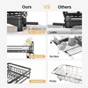 MaseiKar Expandable Dish Drying Rack, Stainless Steel Dish Drainer with Drainboard, Rustproof over Sink Drying Rack with Utensil Holder, Black - 4 of 4