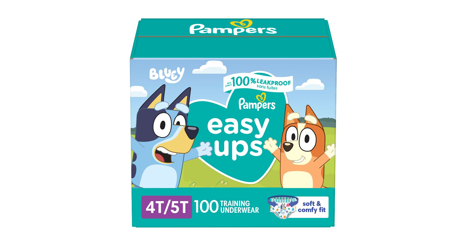 Pampers Easy Ups Bluey Training Underwear - Size 4T-5T - 100ct
