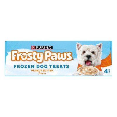 Purina Frosty Paws Peanut Butter Flavor Frozen Dog Treats - 4pk