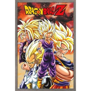 Trends International Dragon Ball Z - Saiyans Framed Wall Poster Prints - 1 of 4