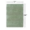 Knightsbridge Stylish Comfortable Traditional New Tile Design 2 PC Cotton Bath Rug Set 20" X 30" & 24" X 40" Stone - 3 of 4