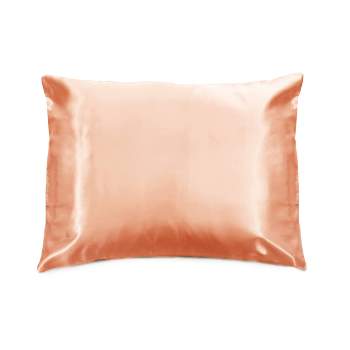 Morning Glamour Standard Satin Solid Pillowcase Peach