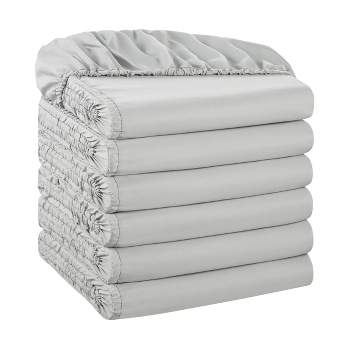 Host & Home Brushed Microfiber Fitted Sheets - Pack of 6