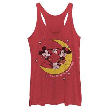 Juniors Disney Minnie Mouse Red Muscle Tank Top