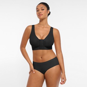 Feelingirl Women's Post Surgery Compression Bra Black S - 1 of 1