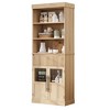 70" Kitchen Pantry Cabinet, Tall Storage Cabinets with Drawer & 2 Glass Doors - 3 of 4