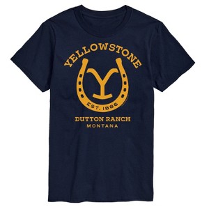 Men's - Yellowstone - Horseshoe Lockup Short Sleeve Graphic T-Shirt - 1 of 4