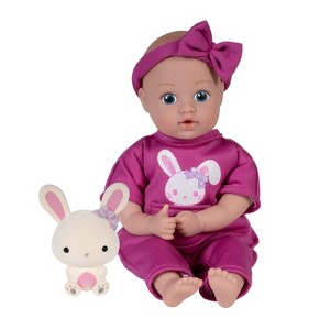 Adora Mini Baby Doll with soft flocked Bunny friend- Be Bright Tots & Friends - 1 of 4
