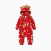 PATPAT Family Christmas Onesies Matching Sets Pajamas Vacation Cute Print Pjs Hoodie Sleepwear for Family  Couples Kids Reindeer - 3 of 4