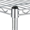 FONTOI Storage Racks, Shelving Unit with Adjustable Height, 4-Tier Wire Storage Organizers with Wheels for Garage Kitchen, Sliver, 35.42"*62.5"*17.7" - 4 of 4