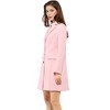 INSPIRE CHIC Women's Notched Lapel Single Breasted Outwear Fall coat - 4 of 4