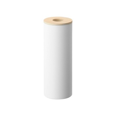 Yamazaki Home - Round Tissue Case - Steel + Wood