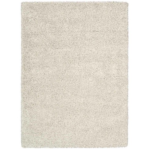 Nourison Amore Bone Shag Area Rug Amor1 7'10