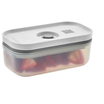 Oxo Pop 1.1qt Plastic Short Small Square Food Storage Container White :  Target