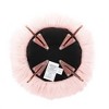 BirdRock Home Faux Fur Foot Stool Ottoman with Hair Pin Legs - Pink - 4 of 4