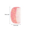 Unique Bargains Retro Anti-Static Pocket Size wide-tooth for Thick Curly Hair Detangling Combs Pink 1 Pc - 4 of 4