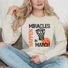 Simply Sage Market Women's Graphic Sweatshirt Miracles In March - image 2 of 3