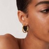Thin Square Open Hoop Earrings for Women Fashionable Temperament Simple and Hypoallergenic - 4 of 4