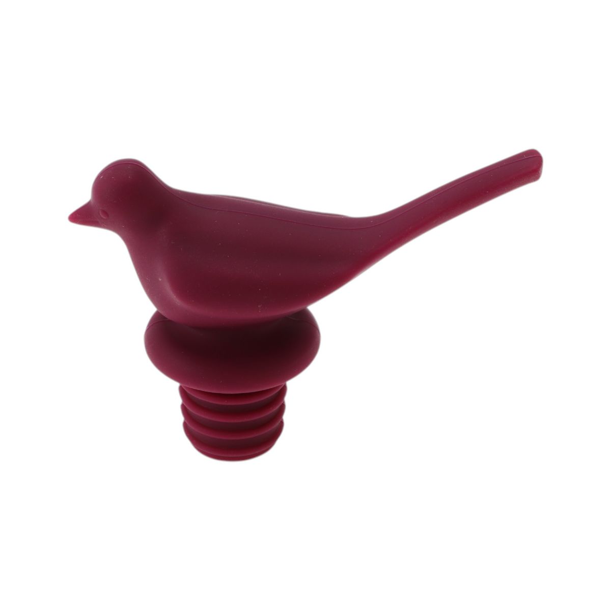 Unique Bargains Silicone Durable Stylish Versatile Bottle Stopper 2.46"x3.23"x1.26" Purple Red 1 Pc