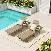 WestinTrends Dylan Classic Adirondack Poly Reclining Chaise Lounge (Set of 2pcs) - 2 of 4