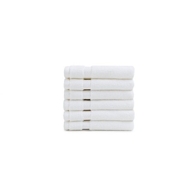 6pk Heritage American Washcloth Set White - Charisma