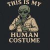 Rerun Island Men This Is My Human Costume Alien Short Sleeve Graphic Cotton T-Shirt - 2 of 4