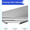 Work Table, Stainless Steel Kitchen Prep Table with Adjustable Undershelf - Commercial Metal Table for Home Restaurant Hotel Silver - 4 of 4