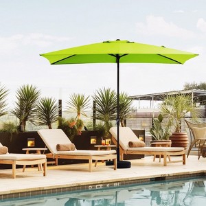 Hyleory 10FT Market Umbrella for All Seasons, 6 Iron Core Ribs, Size: 120" x 96" - 1 of 4