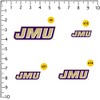 James Madison University Primary Logo 50ct Vinyl Large Deluxe Stickers Variety Pack - 2 of 4