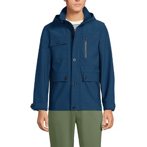 Lands' End Men's Multi Pocket Raincoat - 1 of 4