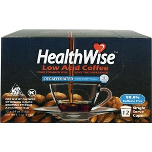 HealthWise Low Acid Decaf Keurig K-Cup Coffee Pods - 1 of 4
