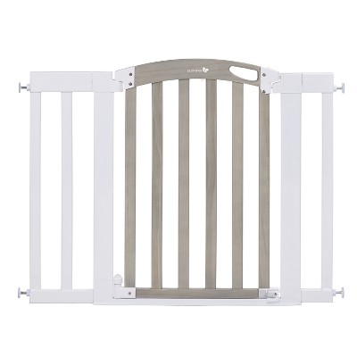 summer infant stylish and secure deluxe wood stairway gate