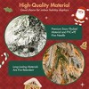 KWPZQEB 3 Pcs Flocked Artificial Christmas Tree Set with Snow Flocked Wreath, Xmas Snow Garland and Snow Xmas Tree, Artificial Xmas Decor for Indoor - 4 of 4
