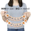 Big Dot of Happiness Fall Pumpkin - Halloween or Thanksgiving Party Mini Pennant Banner - Hello Fall - 3 of 4
